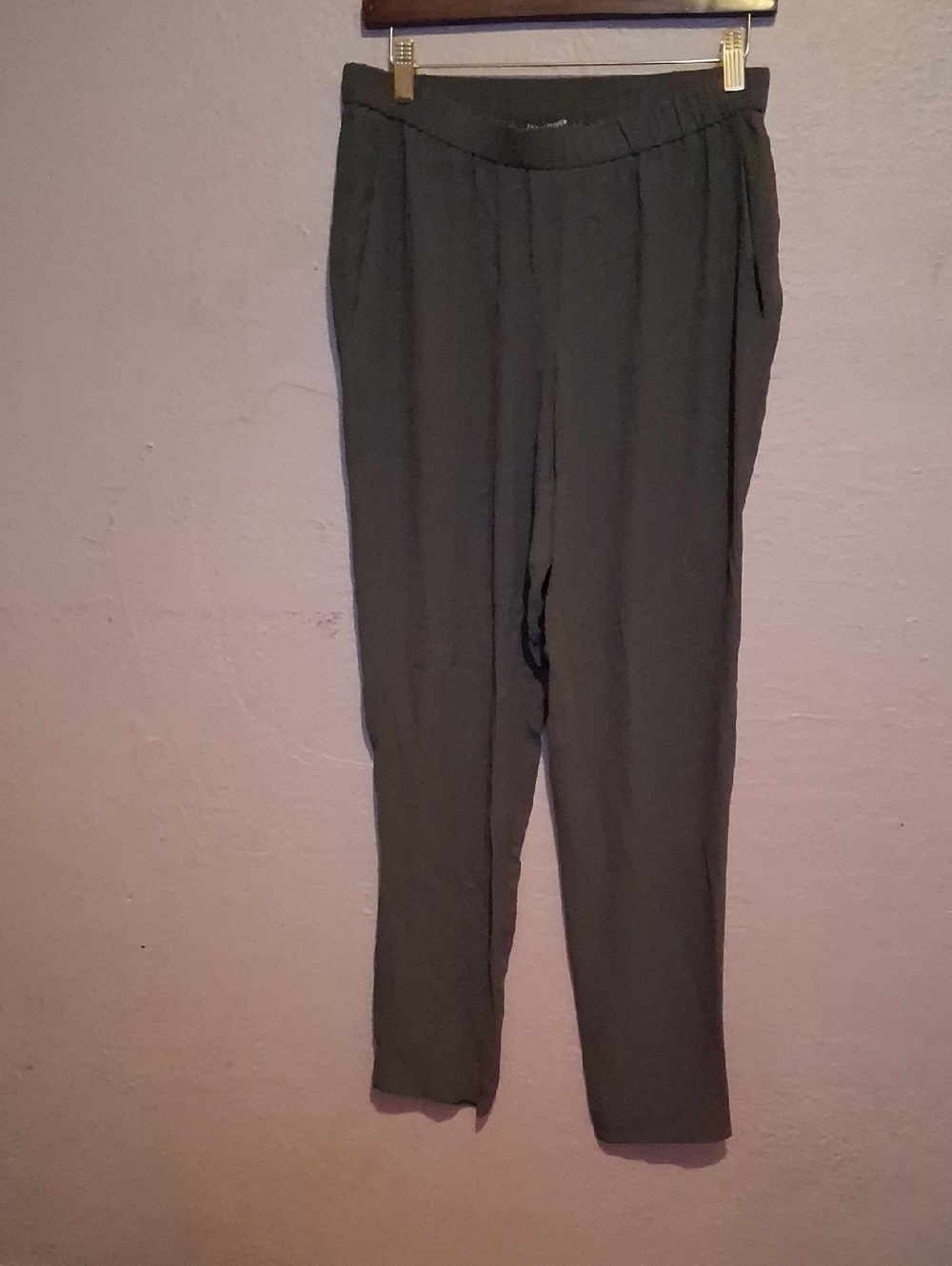 Eileen Fisher Charcoal Cropped Tapered Ankle Pants